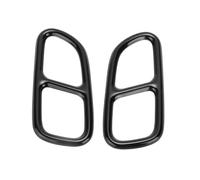Exhaust Tail Pipe Cover Trims 1 Pair Exhaust Tailpipe Cover Trim Compatible With Benz For CLS Class C218 2008 2009 2010 2011 2012 2013 2014 2015 2016 2017