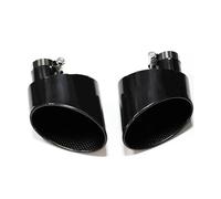 Exhaust Tail Pipe Exhaust Pipe For A3 For A4 A5 A6 A7 Up To RS3 RS4 RS5 RS6 RS7 Look Tailpipe Nozzle Exhaust System Muffler Tip Car Exhaust Tip(Black A)