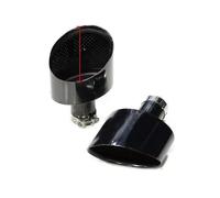 Exhaust Tail Pipe Exhaust Pipe For A3 For A4 A5 A6 A7 Up To RS3 RS4 RS5 RS6 RS7 Look Tailpipe Nozzle Exhaust System Muffler Tip Car Exhaust Tip(Black C)