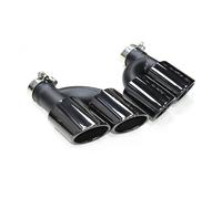 Exhaust Tail Pipe For A4 For A5 For A6 A7 Upgrade S4 S5 S6 S7 Stainless Steel Black Muffler Exhaust System 1 Pair Four Outlet Tailpipes Car Exhaust Tip(Gloss Black)