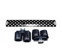 Exhaust Tail Pipe For Land For Rover For Defender 90 110 2020-2024 Exhaust Pipe Upgrade Kane Square Mouth Black Round Muffler Tip Tail Car Exhaust Tip(Carbon fiber 2.0)