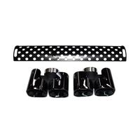 Exhaust Tail Pipe For Land For Rover For Defender 90 110 2020-2024 Exhaust Pipe Upgrade Kane Square Mouth Black Round Muffler Tip Tail Car Exhaust Tip(B Black 3.0)