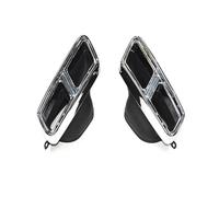 Exhaust Tail Pipe For Mercedes E-Class W212 For AMG E63 2014-2016 Exhaust Pipe Square Mouth Quad Muffler Tip Nozzle Exhaust Head Car End Pipes(Silver B)