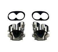 Exhaust Tail Pipe For Mercedes for Benz W177 A35 C118 CLA35 X247 GLB35 A45S for AMG 2020 Rear Bumper for Turbo Muffler Exhaust Tips(Silver)