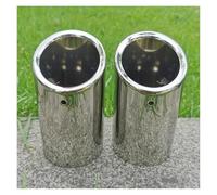 Exhaust Tail Pipe For VW For Beetle 2012 2013 2014-2018 Car Exhaust Tip Muffler Pipe Cover Stainless Steel Auto Parts Decoration(Silver 1Pair)