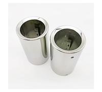 Exhaust Tail Pipe Tip For Mazda Mx5 MX-5 For Miata 2015 2016 2017 2018 2019-2023 Muffler End Pipe Tail Decoration Car Exhaust Tip Car tail Muffler Tip (Color : Silver 1 Pair)