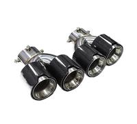 Exhaust Tail Pipe Tip Pipe 1 Pair Quad Carbon Fibre Exhaust Tailpipes For BMW G42 M240i G20 G21 M340i G23 M440i Tailpipe Tips Exhaust 2020+(Carbon Fiber A)