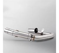 Exhaust tail section Motorcycle Exhaust Pipe System Installation Slide-in Mid-end Swivel Connection Suitable For Hornet CB600F CBR600F(Style 1)