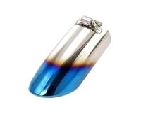 Exhaust Tail Tip For Nissan For Rogue For X-Trail 2014-2019 Tail Rear Exhaust Muffler Tip Pipe Trim Car Cover Exhaust Tips 1Pcs(Blue)