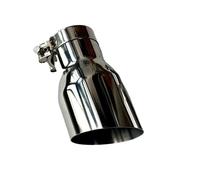 Exhaust Tail Tip Pipe 1Pcs Stainless Steel Universal Exhaust Tip/Muffler Tips Tail End Pipe Exhaust Nozzles For Bmw Car Accessories(ID 57MM-OD 89MM)