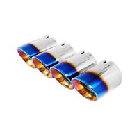 Exhaust Tail Tip Pipe 4 Pieces Slip-on 304 Stainless Steel Exhaust Tips For BMW F87 For M2 F80 For M3 F82 F83 For M4 F10 For M5 F12 F13 For M6(Blue)