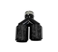 Exhaust Tail Tip Pipe Exhaust Racing Stainless Steel Universal Car Modification Auto Exhaust Pipe Muffler Modify Double Exhaust Tips(Right ID63-OD101)