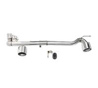 Exhaust Tail Tip Pipe For BMW For E90 E92 318i 320i 330i For MP For MT Bodykit In 2006-2016 Stainless Steel Exhaust Tip Double Out Car Exhaust Pipe Muffler Tail(Silver)