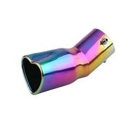 Exhaust Tail Tip Pipe Stainless Steel Colored Tailpipe For Automobiles Heart-shaped Exhaust Pipe Muffler For Automobiles(Colorful bent)
