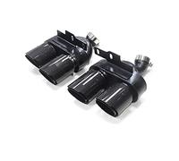 Exhaust Tailpipe 1 Pair Exhaust Tip For A6 A7 C8 2019-2021 Mufflers Four Out Pipe S6 S7 Tailpipe Nozzles Tailpipe Trims(Carbon Look A)