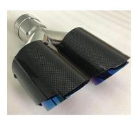 Exhaust Tailpipe 1 PC Car Modification FOR Universal Dual Blue Automobile Exhaust Pipe Muffler Tip For 3 Series End Pipes(51-89MM)