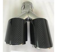 Exhaust Tailpipe 1 PC Car Modification Universal Dual Automobile Exhaust Pipe Muffler Tip For 3 Series Universal Exhaust Car End Pipes(66-115MM)