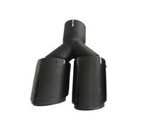Exhaust Tailpipe 1 PC Car Modification Universal Dual Matt Black Automobile Exhaust Pipe For Cx-4 Car Exhaust Muffler Tip Carbon Fiber Tips Car Exhaust Tail End Pipe(66-115MM)
