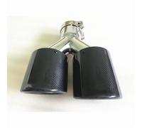 Exhaust Tailpipe 1 PC Car Modification Universal Dual Stainless Steel Automobile Exhaust Pipe Exhaust Tip Exhaust Tip End Pipes(51-89MM)