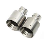 Exhaust Tailpipe 1 Pcs For VW For GTI For MK7 For Golf 7 Matte Stainless Steel Car Exhaust Tip Pipe Universal Nozzle 60MM 63mm Muffler Tailpipe Tube(ID60MMOD114MM)