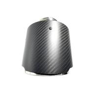 Exhaust Tailpipe 1 Pcs Stainless Steel Exhaust Pipe Universal Car Outlet 130MM Big Muffler Tip Carbon Fiber Rear Tailpipe Nozzles(57 IN 89MM OUT)