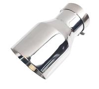 Exhaust Tailpipe 1 Piece Car Stainless Steel Shinny Slash Cut Bevel Edge Muffler End Pipe Bright Exhaust Tip Rear Tailpipe End Throat(67-101 mm)