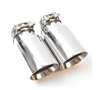 Exhaust Tailpipe 1 Piece Car Stainless Steel Universal Exhaust System Muffler Tip End Exhaust Tip Car Muffler Pipe(ID 60 OD 101 MM)