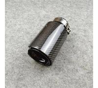 Exhaust Tailpipe 1 Piece For M2 For M3 For M4 For M5 Glossy Carbon +304 Stainless Steel Pipe Nozzle For Car Exhaust Tips Tail Pipes(IN 60 OUT 79mm)