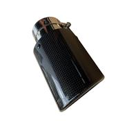 Exhaust Tailpipe 1Pc Exhaust Pipe Tail Pipes Automobile Universal Exhaust Pipe Silencer Carbon Fiber Tail Throat Decoration End Pipes(60 IN-114 OUT)