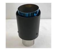 Exhaust Tailpipe 1PC For CX-2 Single Car Exhaust Tip Blue Pipe Matt Plain Carbon Muffler Pipe End Pipes(54-101MM)