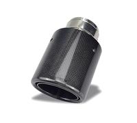 Exhaust Tailpipe 1PC Upgrade Exhaust Pipe For Universal Pipes Glossy Carbon Fiber Stainless Muffler Tail Tips Modify Auto Parts Car Accsesories Tailpipe Tube(In51-Out89mm)
