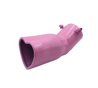 Exhaust Tailpipe 1pcs 2.5 Inch Auto Parts Design Various Styles Car Accessories Stainless Steel Exhaust Pipe Muffler Tail Pipe Tailpipe Tube(Pink bent)