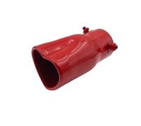 Exhaust Tailpipe 1pcs 2.5 Inch Auto Parts Design Various Styles Car Accessories Stainless Steel Exhaust Pipe Muffler Tail Pipe Tailpipe Tube(Red straight)