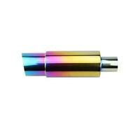 Exhaust Tailpipe 1PCS 370mm Universal Car Exhaust Systems Muffler Muffler Tip Stainless Pipe Rear Tail Throat Tailpipe Tube(Colorful)