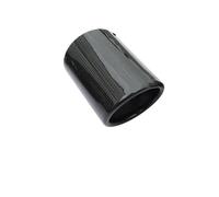 Exhaust Tailpipe 1pcs For Range For Rover For Evoque 2015 2016 2017 2018 89mm Inlet Carbon Fiber Exhaust Pipe Mufflers Nozzle Car Accessories Tailpipe Tube(Gloss 89mm)
