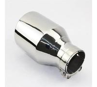Exhaust Tailpipe 1Pcs Stainless Steel Universal Exhaust System End Pipe+car Exhaust Tip Car Accessories(54mm out 89mm)