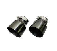 Exhaust Tailpipe 2 Pcs Exhaust Pipe Tip Tail Throat For BMW F22 F23 M235i M240i F20 F21 M135i M140i F30 F31 M335i M340i F32 F33 F36 M435i M440i Tailpipe Tube(2 Pcs ID 60MM Black)