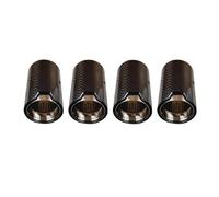 Exhaust Tailpipe 4 Pcs For M2 F87 For M3 F80 For M4 F82 F83 For M5 F10 For M6 F12 Car Accesosries Exhaust Pipe Tail Throat Nozzes IN70MM OUT92MM Muffler Tip Tailpipe Tube(Silver)