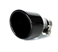 Exhaust Tailpipe 48mm In 76mm Out Universal Car Exhaust Pipe Muffler Tail Pipe End Pipes Stainless Steel Exhaust Muffler Pipe Car Exhaust Tail End Pipe(In 57 Out 76)