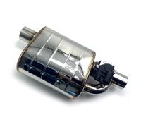 Exhaust Tailpipe 51/63/76mm Car Exhaust System Electric Valve Control Exhaust Pipe Kit Silencer Stainless Steel Muffler Valve Tail Throat Tail Pipe(51MM Right)