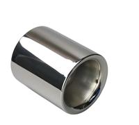 Exhaust Tailpipe Automobile Exhaust Pipe Sleeve Circular Stainless Steel Tail Throat Muffler Tip Suitable For Mazda For CX5 Rear Tailpipe End Throat(Silver)
