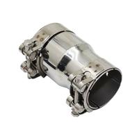 Exhaust Tailpipe Car Accessories Stainless Steel Exhaust Pipe Reducer Adapter Motorcycle Exhaust Muffler Pipeline Welded Pipe Universal(I.D 57MM-57MM)