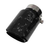 Exhaust Tailpipe Car Glossy Scattered Pattern Carbon Fiber Muffler Tip Exhaust Pipe Mufflers Nozzle Universal Straight Stainless Rear Tailpipe End Throat(54mm-76mm)