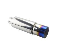 Exhaust Tailpipe Car Motorbike Exhaust Systems Muffler Tip Universal Stainless Steel ID 51MM 57MM 63MM Outlet 90mm Silencer Tail Pipe Car Muffler Pipe(Blue 63mm)