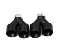 Exhaust Tailpipe Car Muffler Exhaust Tip System Universal Quad Y Type For VW For GTI For MK7 For Golf 7 For BMW F10 Trim Tail End Pipe(ID60MM)