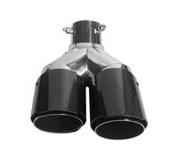 Exhaust Tailpipe Car Universal Angle Adjustable Double-out Carbon Fibre Exhaust Tip Straight Edge Carbon Fiber Muffler Car Exhaust Pipe