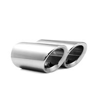 Exhaust Tailpipe Exhaust Muffler Tips For VW For Passat 1.8T 2.0T For Tiguan 2011 2012 2013 2014 2015 Tailpipe Trims(Silver)