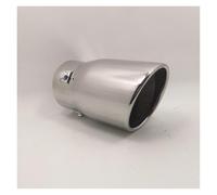 Exhaust Tailpipe Exhaust Pipe Muffler Suitable For Toyota For Prado For ASX Automobile Modification Parts Exhaust Tail(Silver)