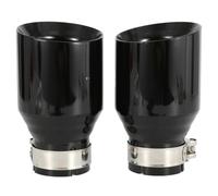 Exhaust Tailpipe Exhaust Racing Tip Stainless Steel Universal Tail Pipe Decoration Nozzles Muffler Tips Modify Rear Tailpipe End Throat(51MM IN 114MM OUT)