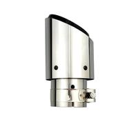 Exhaust Tailpipe Exhaust Tip Stainless Steel Silver Plated Black Car Accsesories Muffler Tail Tips Modify Car Exhaust Pipe(In51-Out101mm)